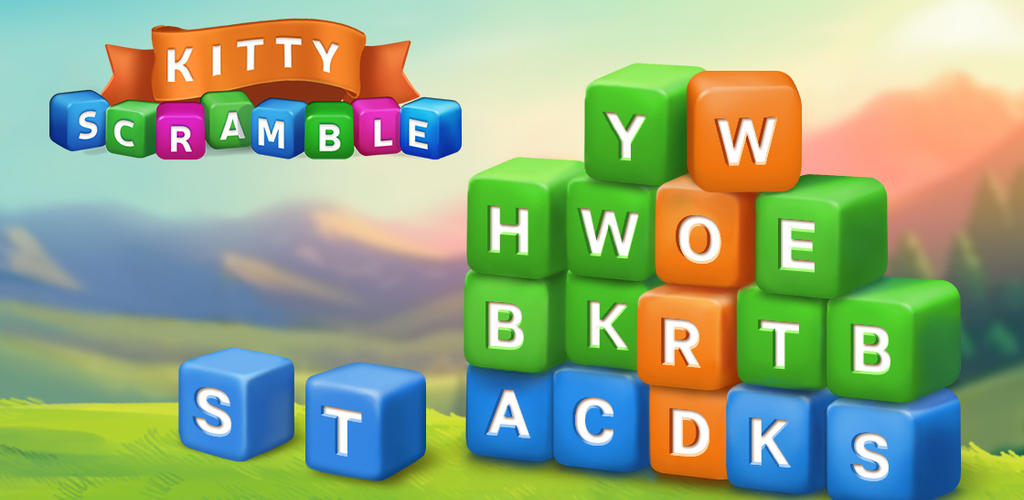 Banner of Kitty Scramble: juego palabras 1.375.2