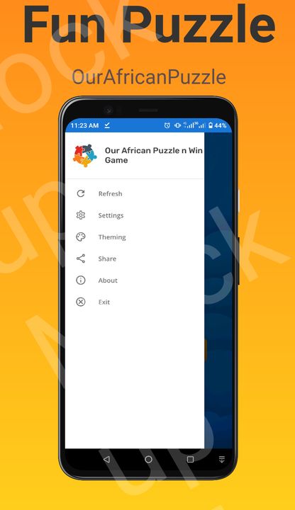 African Tile Puzzle n Win Big Game Screenshot
