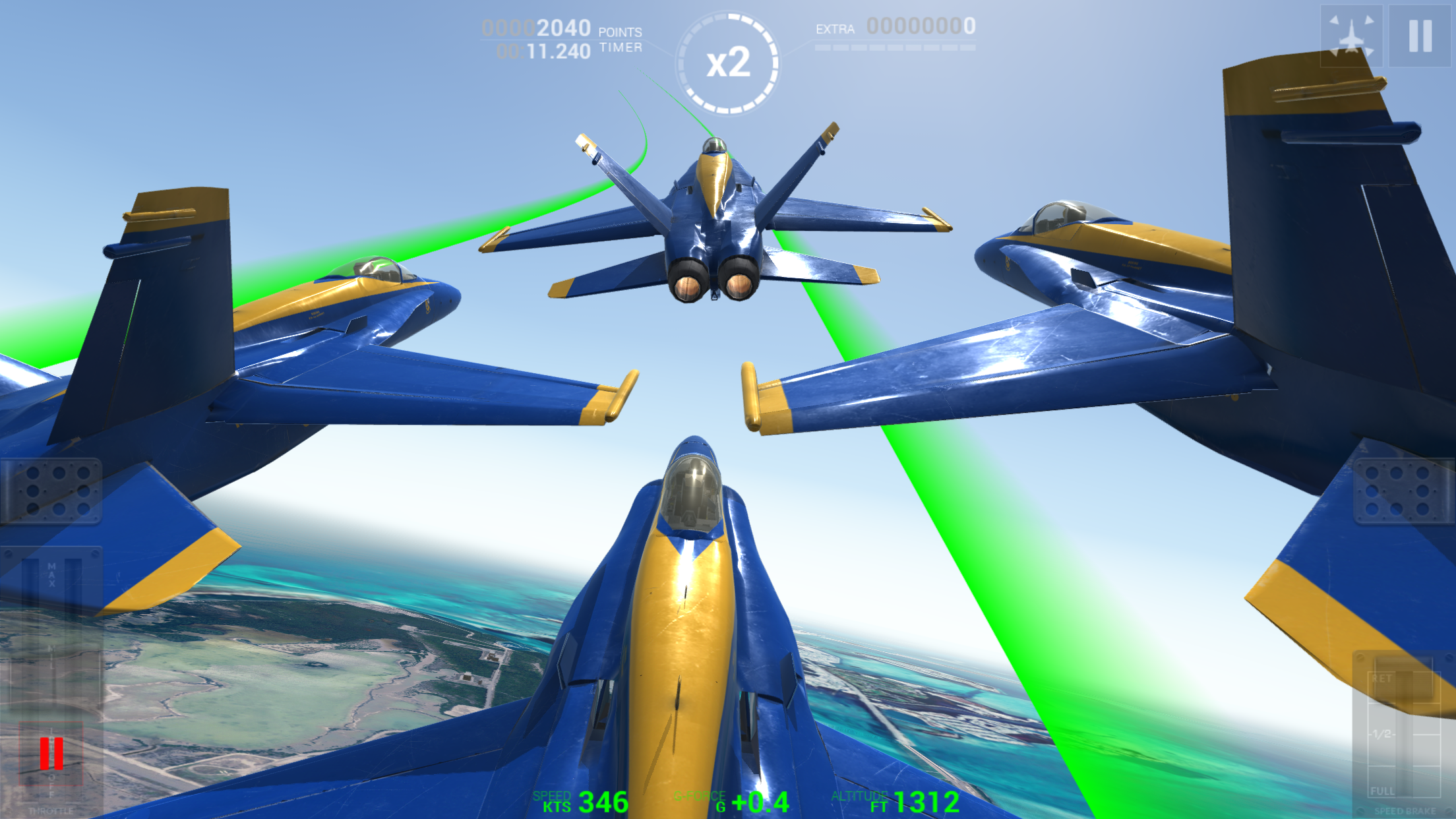 Screenshot 1 of Blue Angels: Chuyến bay nhào lộn trên không 1.2.0