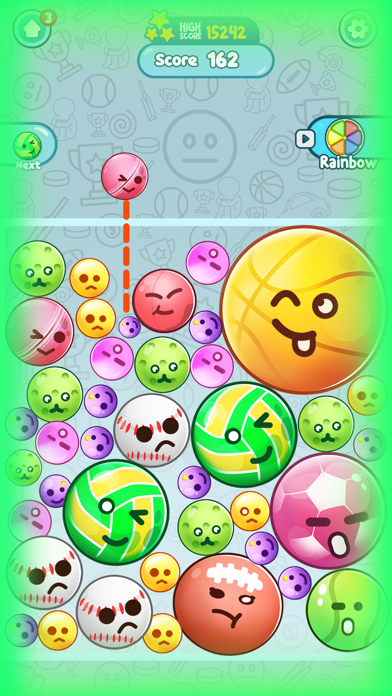 Expression Balls Merge Match Game Screenshot