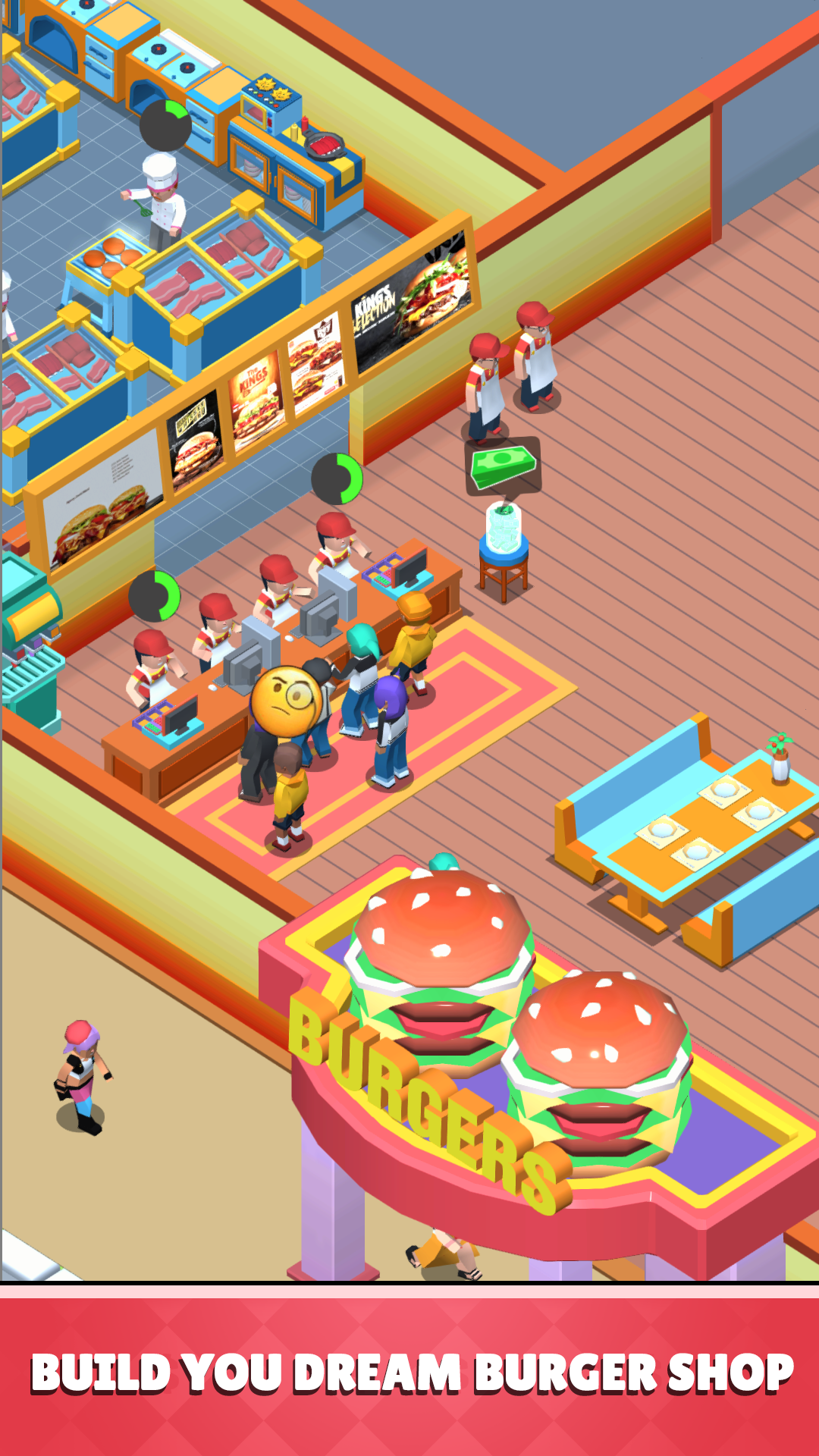 Cuplikan Layar Game Burger Shop - Idle Tycoon