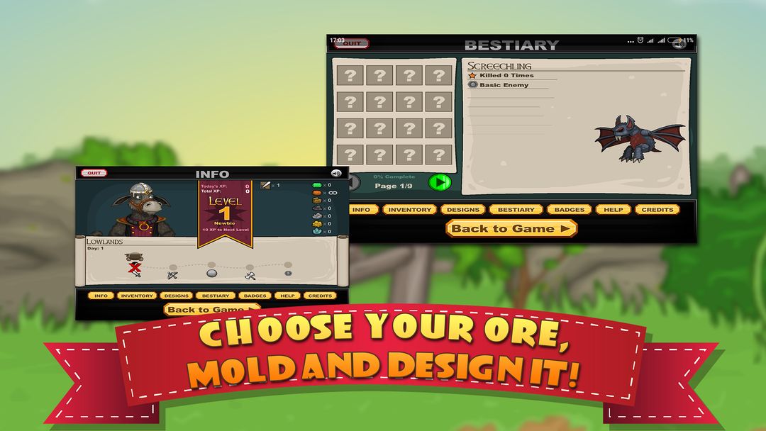 Screenshot of Jacksmith - Cool math crafting blacksmith game y8