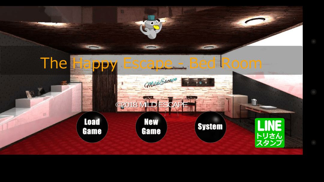 Screenshot of The Happy Escape - Bed Room