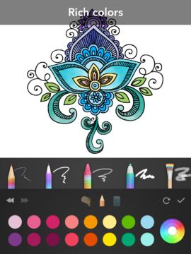 Mandala Coloring Book Game Screenshot