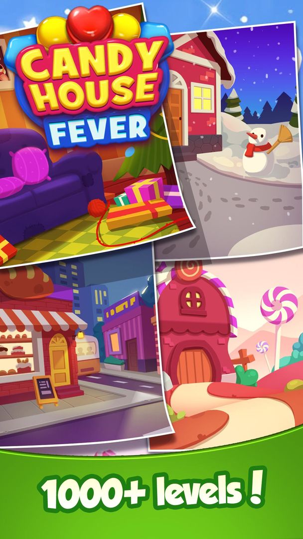 Candy House Fever - 2020 free match game ภาพหน้าจอเกม