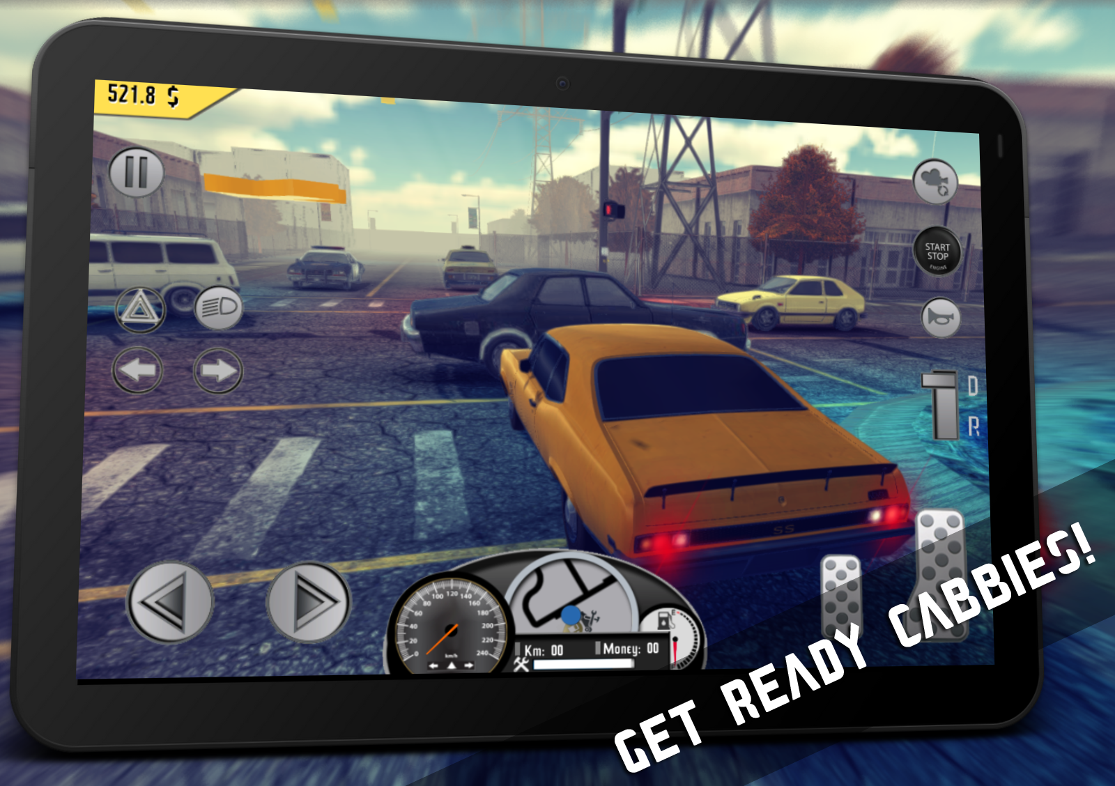 Real Taxi Sim ゲームのスクリーンショット