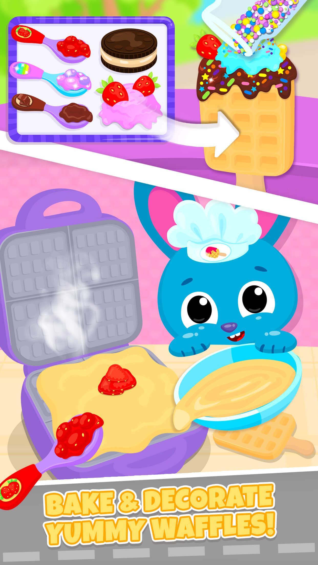 Cute & Tiny Food Trucks - Cooking with Baby Pets Game Screenshot