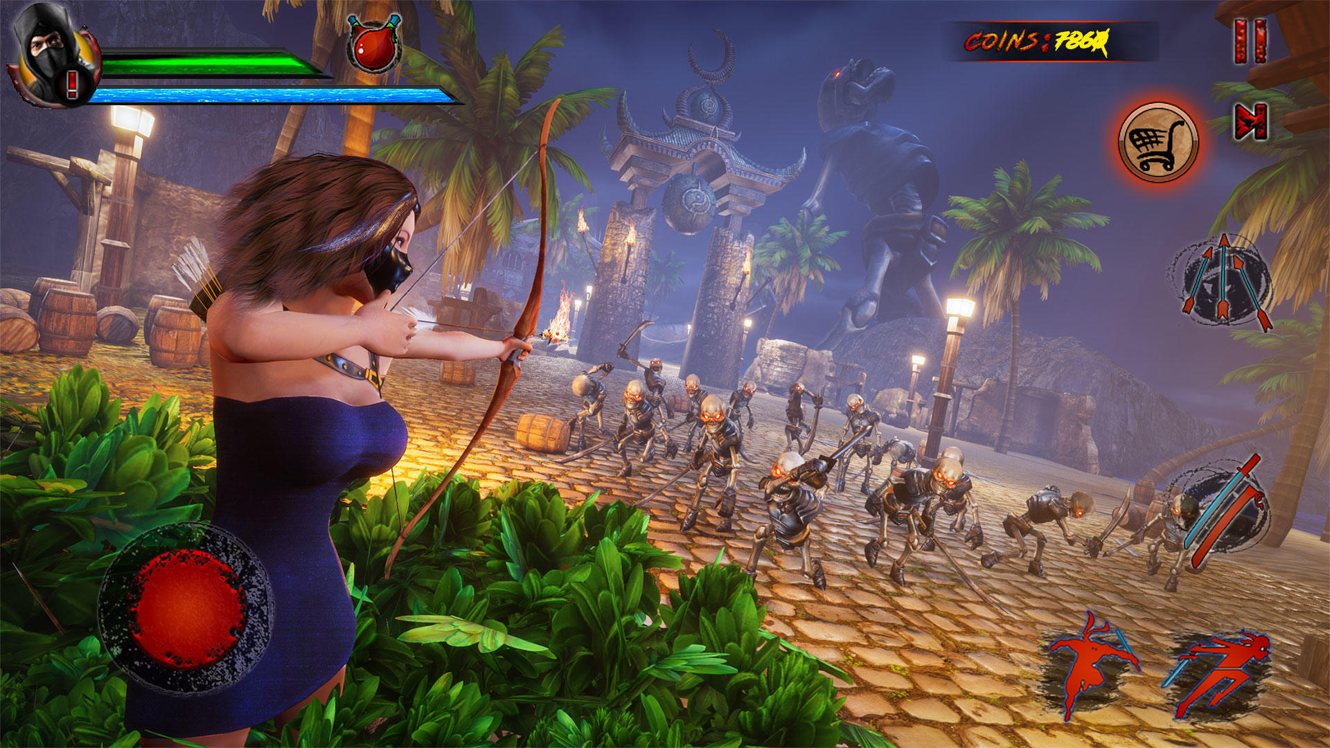 Screenshot of Shadow Ninja Warrior Fighting