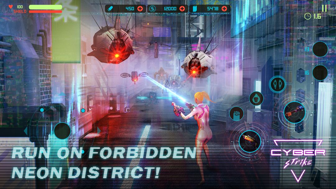 Screenshot of Cyber Strike - Infinite Runner