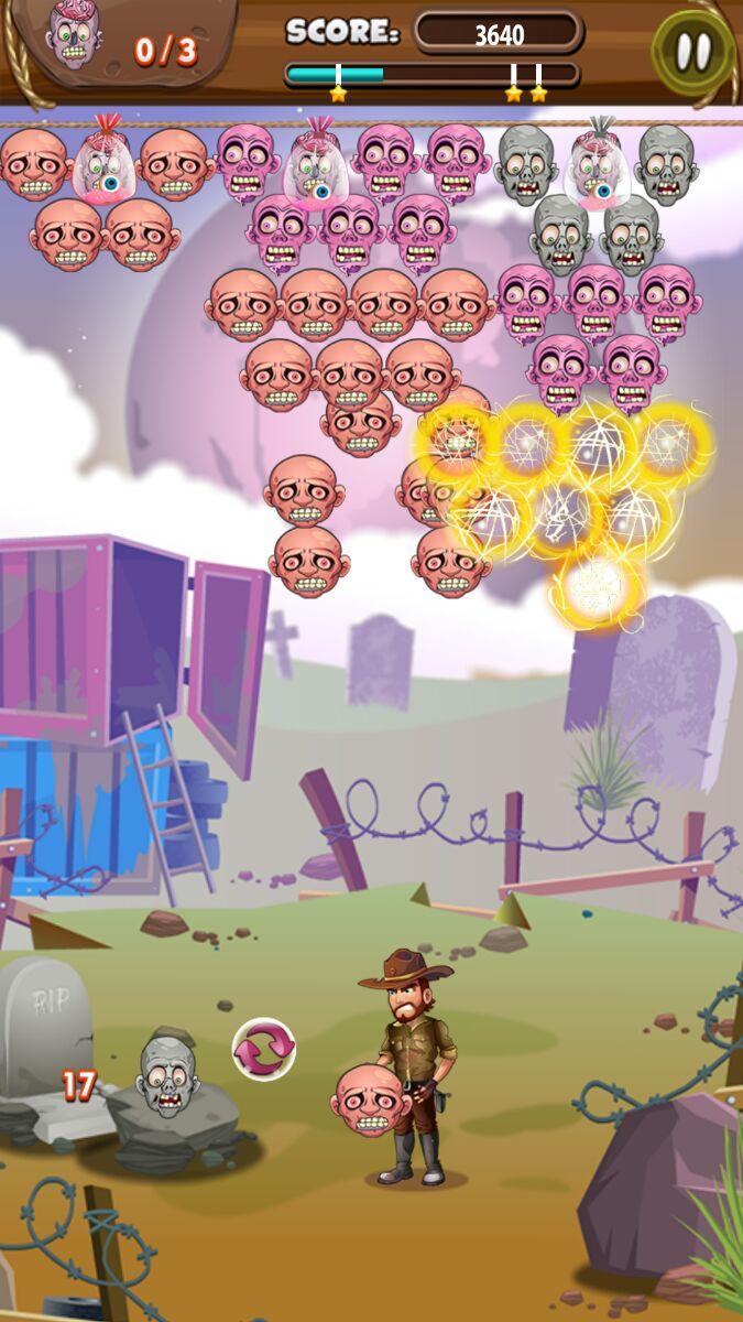 Bubble Shooter - Zombies Game Screenshot