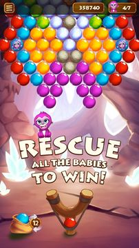 Bubble Cave Rescue Game Screenshot
