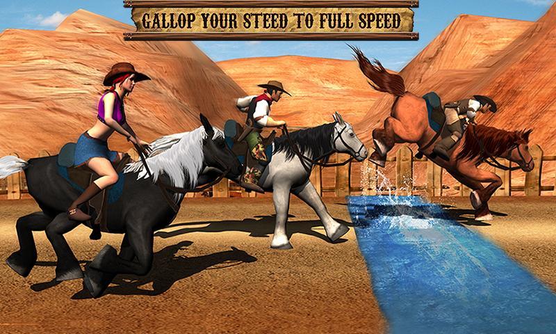 Скриншот игры Texas Wild Horse Race 3D