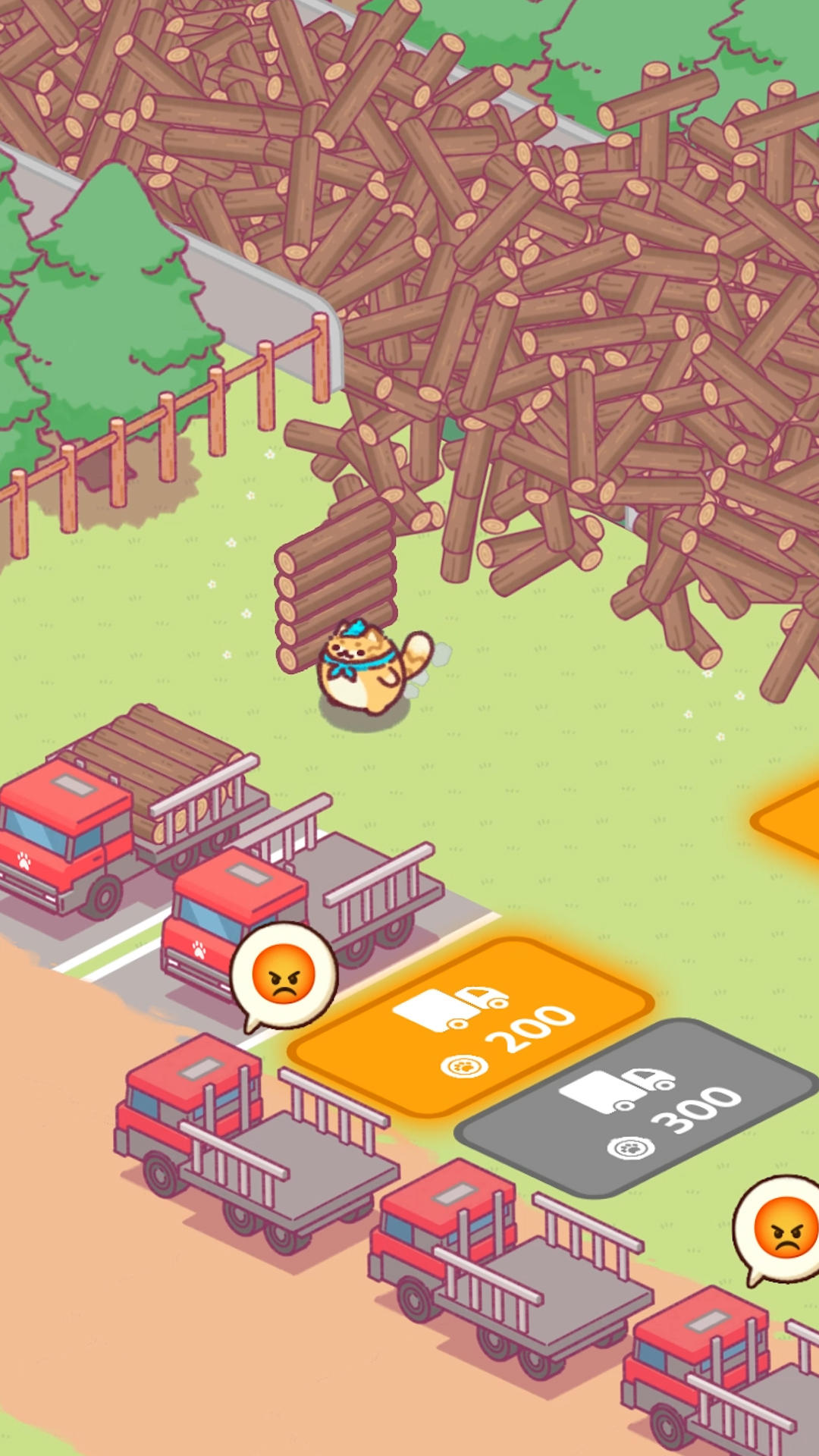 Lumbercat: Cute Idle Tycoon Game Screenshot