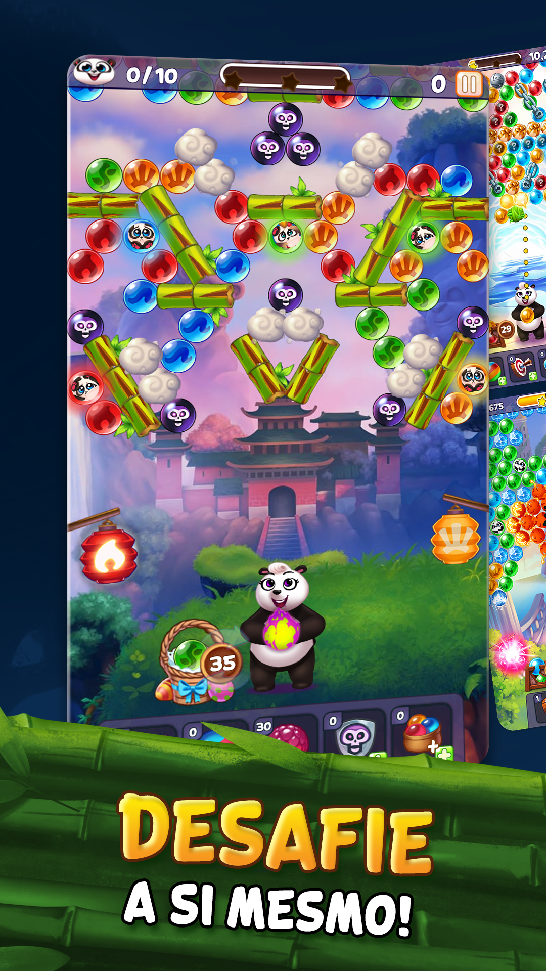 Captura de Tela do Jogo Bubble Shooter: Panda Pop!