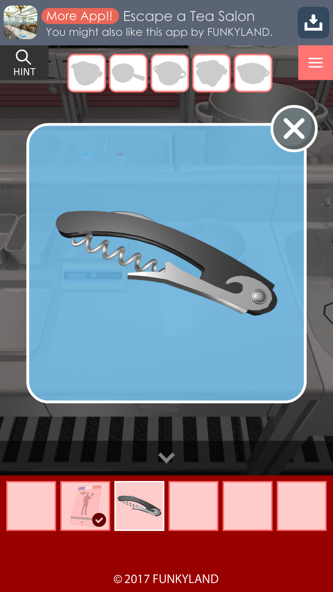 Escape a French Restaurant Game Screenshot