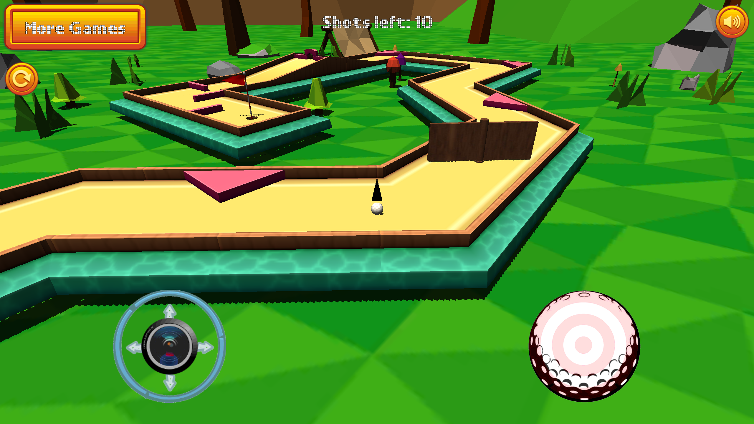 Captura de Tela do Jogo Mini Golf: Retro 2