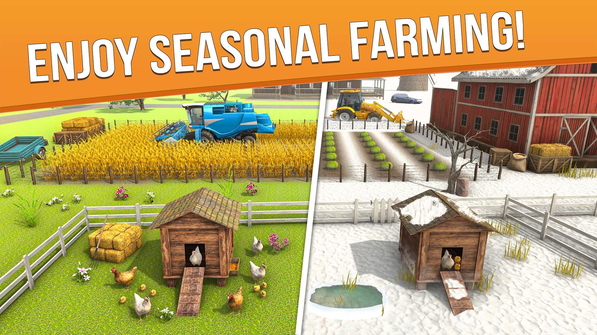 Скриншот игры Farming Game Farm Tractor Game