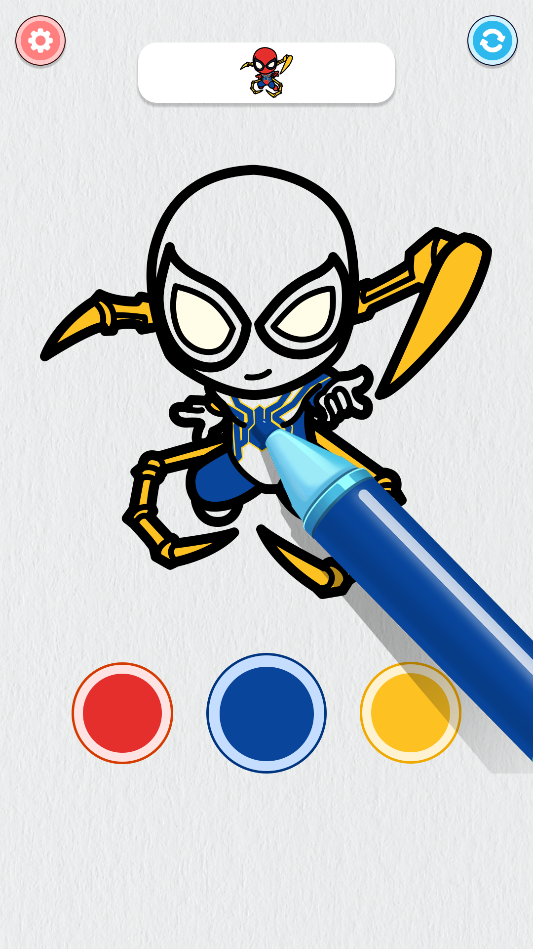 Screenshot of Superhero Coloring : ASMR Book