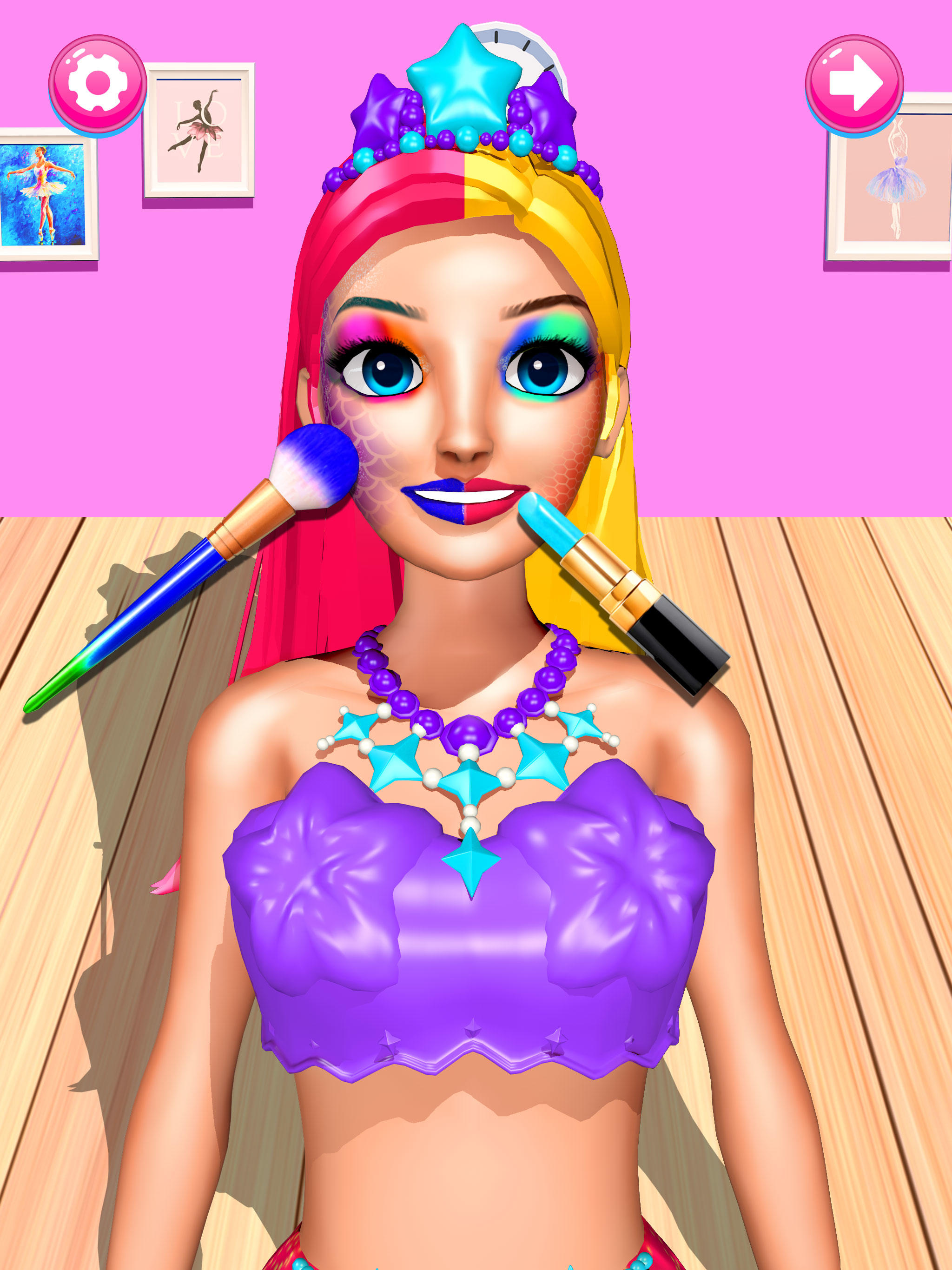 Screenshot of Color Reveal Mermaid Games