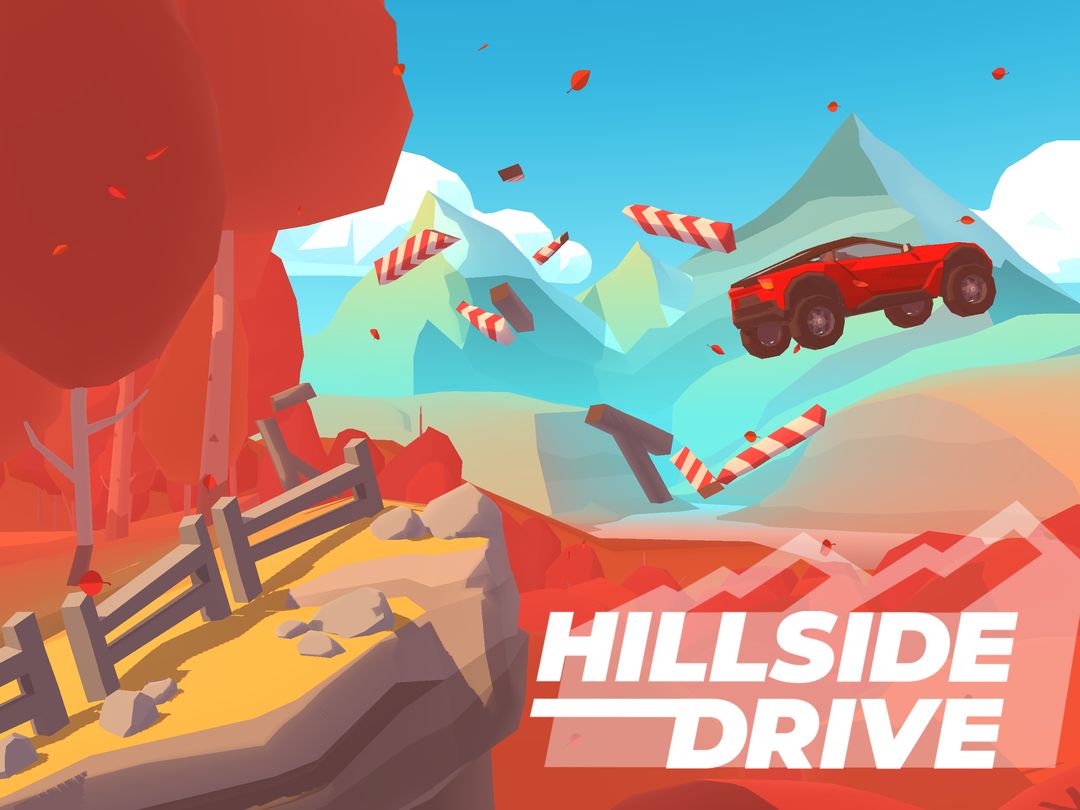 Screenshot of Hillside Drive: car racing