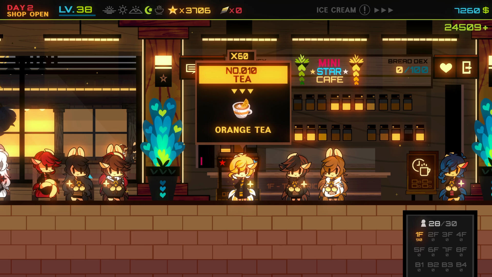 Mini Star Cafe Game Screenshot