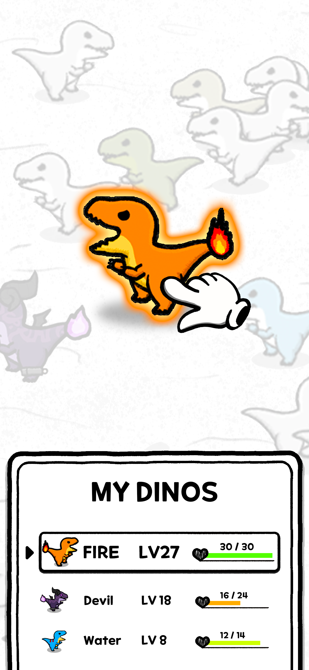 Dino mutant : T-Rex Game Screenshot