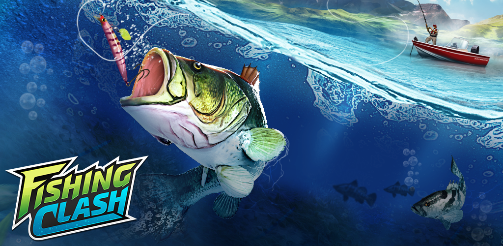 Banner of Fishing Clash：捕魚游戲。立體釣魚游戲 