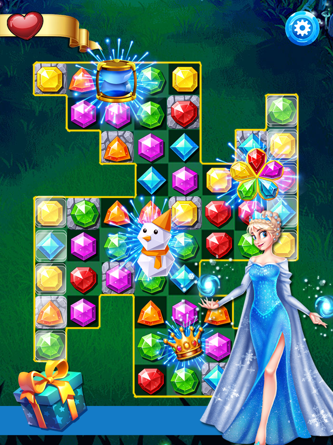 Screenshot of ice princess jewelry star