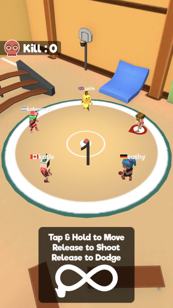 Dodgeball.io screenshot game