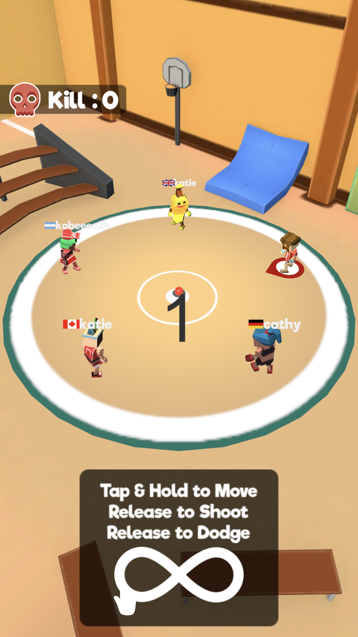 Dodgeball.io Game Screenshot