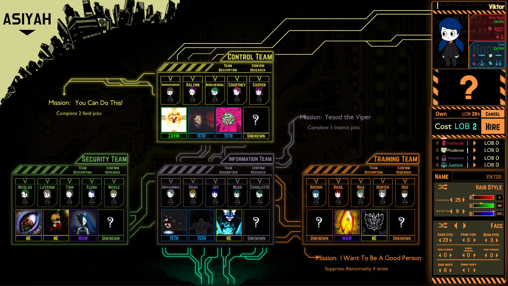 Lobotomy Corporation | Monster Management Simulation Game Screenshot