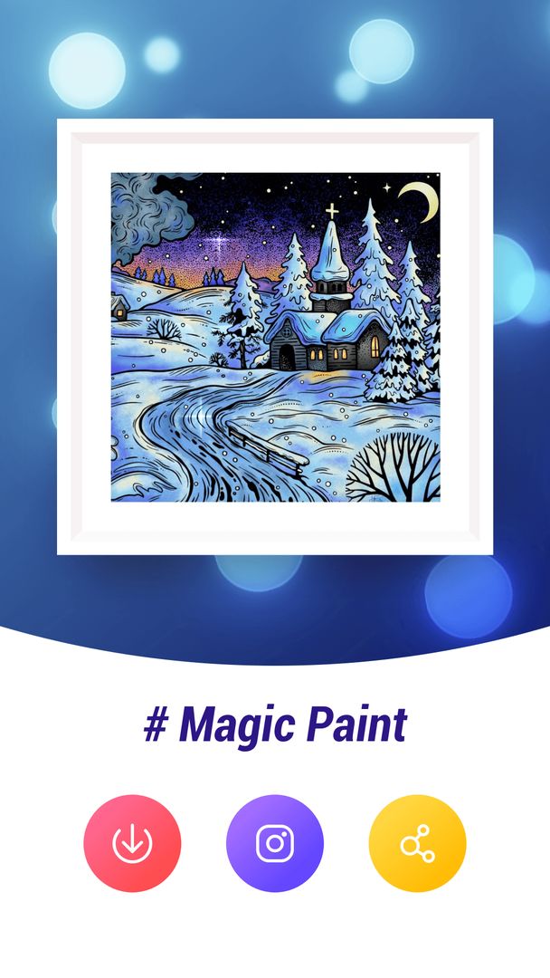 Screenshot of Magic Paint: Color by number