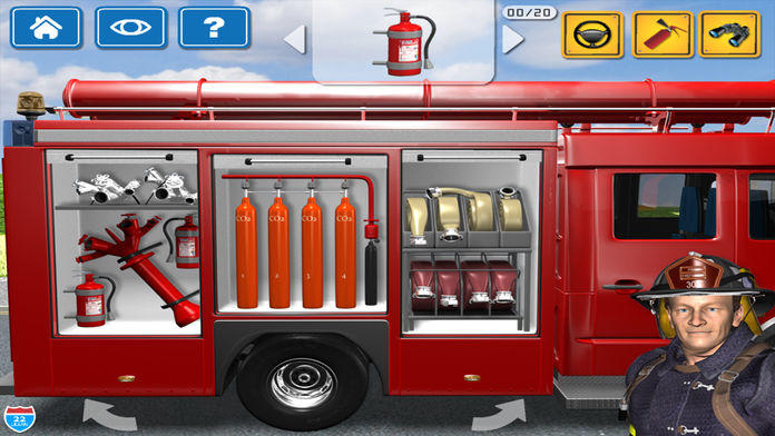 Captura de Tela do Jogo Kids Vehicles Fire Truck games