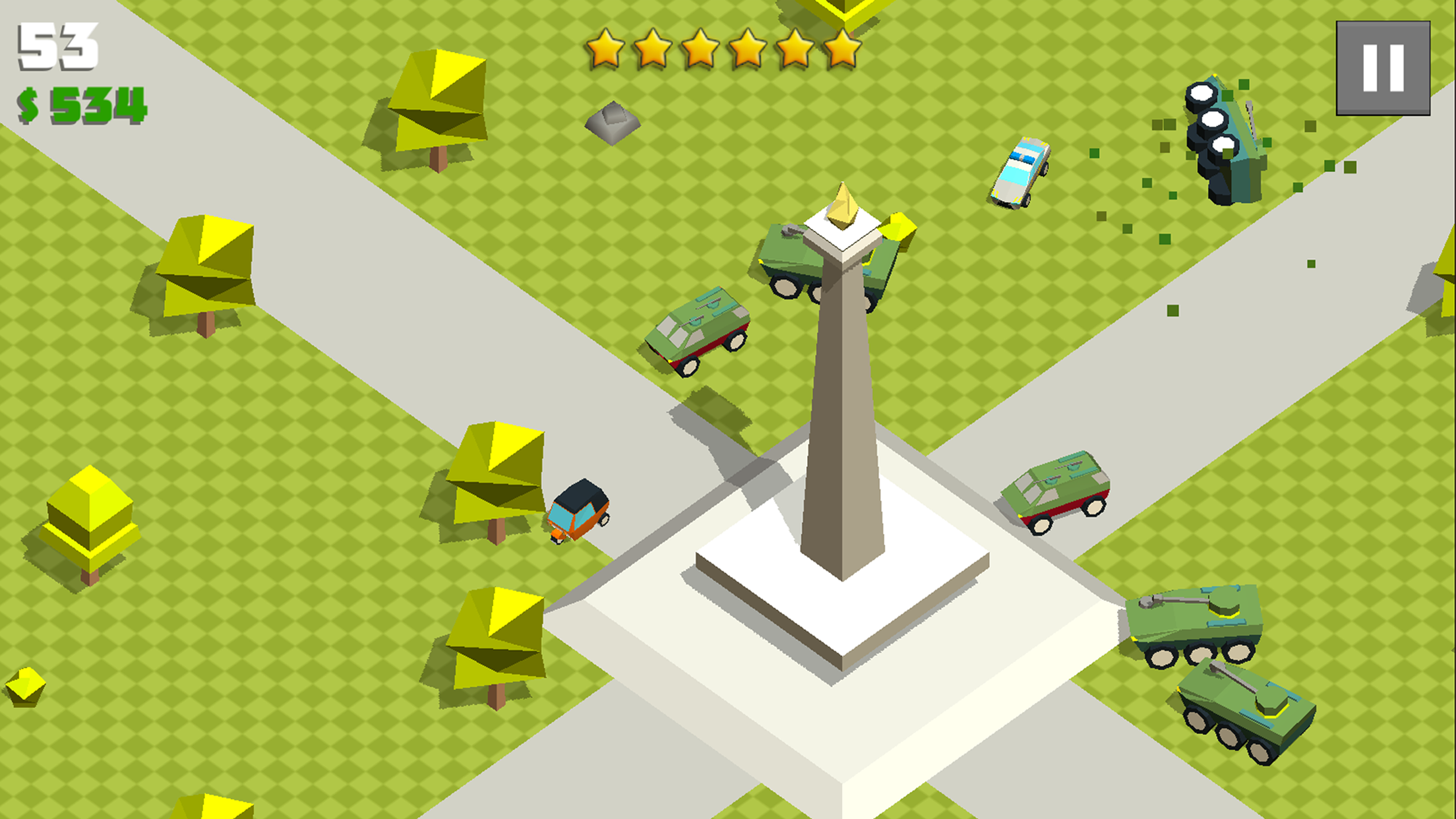 Crazy Cars Chase Game Screenshot