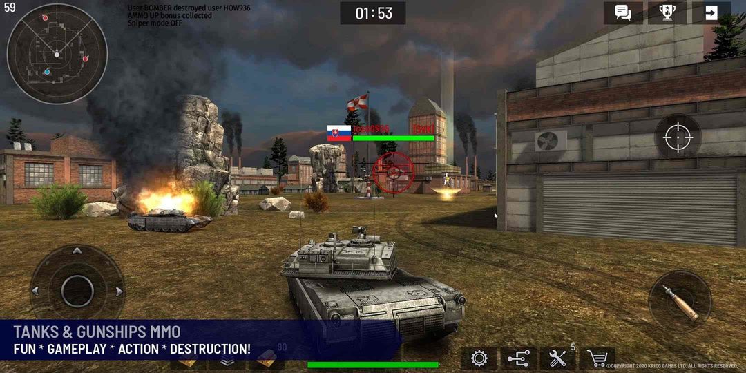 Screenshot of WAR Tanks vs Gunships