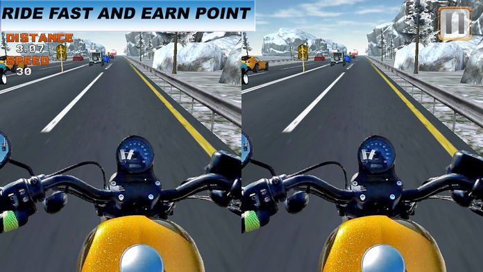 VR crazy sports bike traffic racing Pro screenshot game