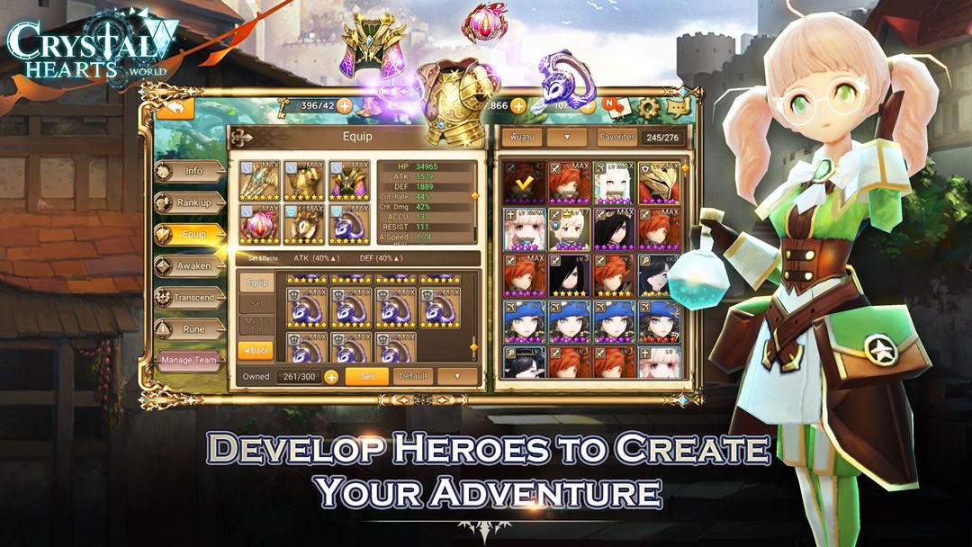 Crystal Hearts World screenshot game