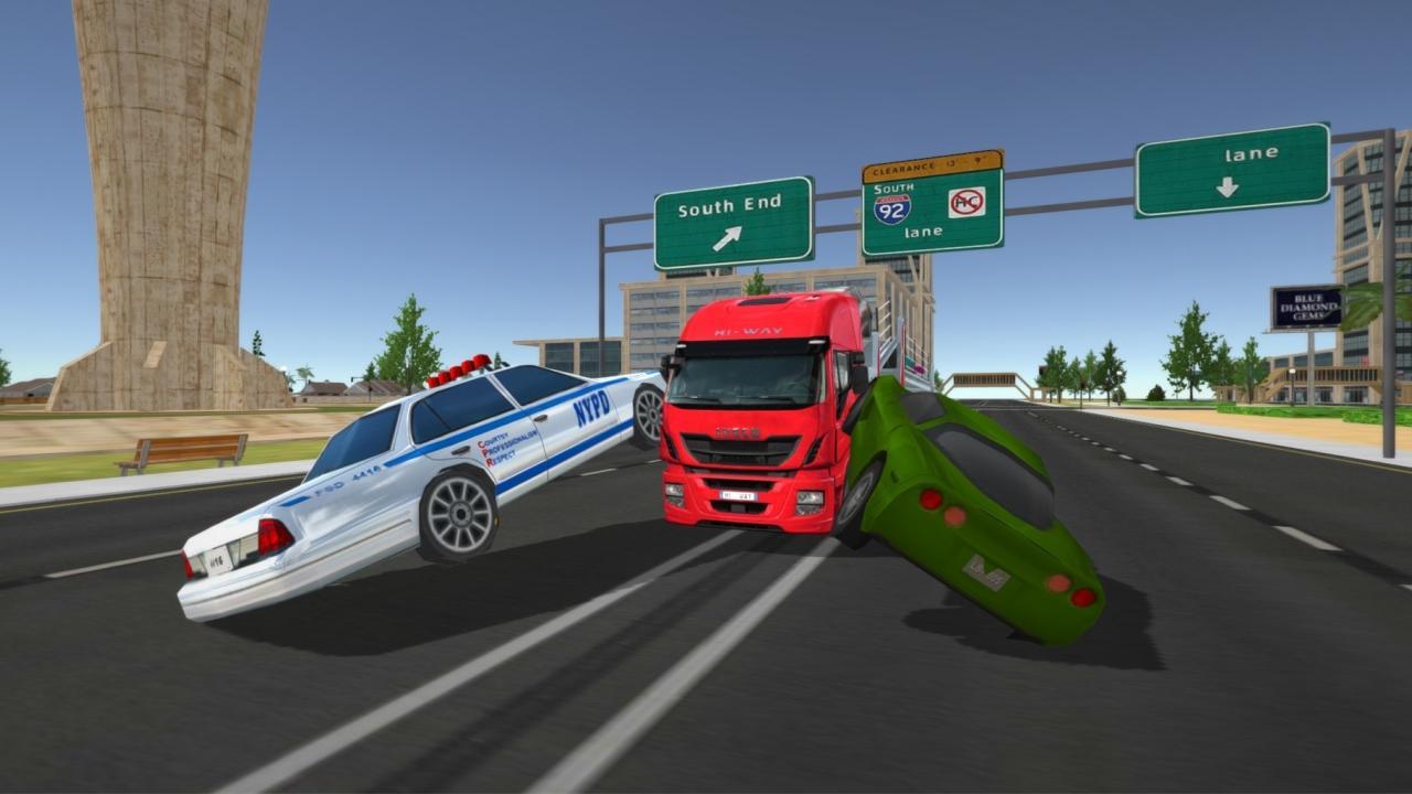 Truck Driver City Simulator Game Screenshot