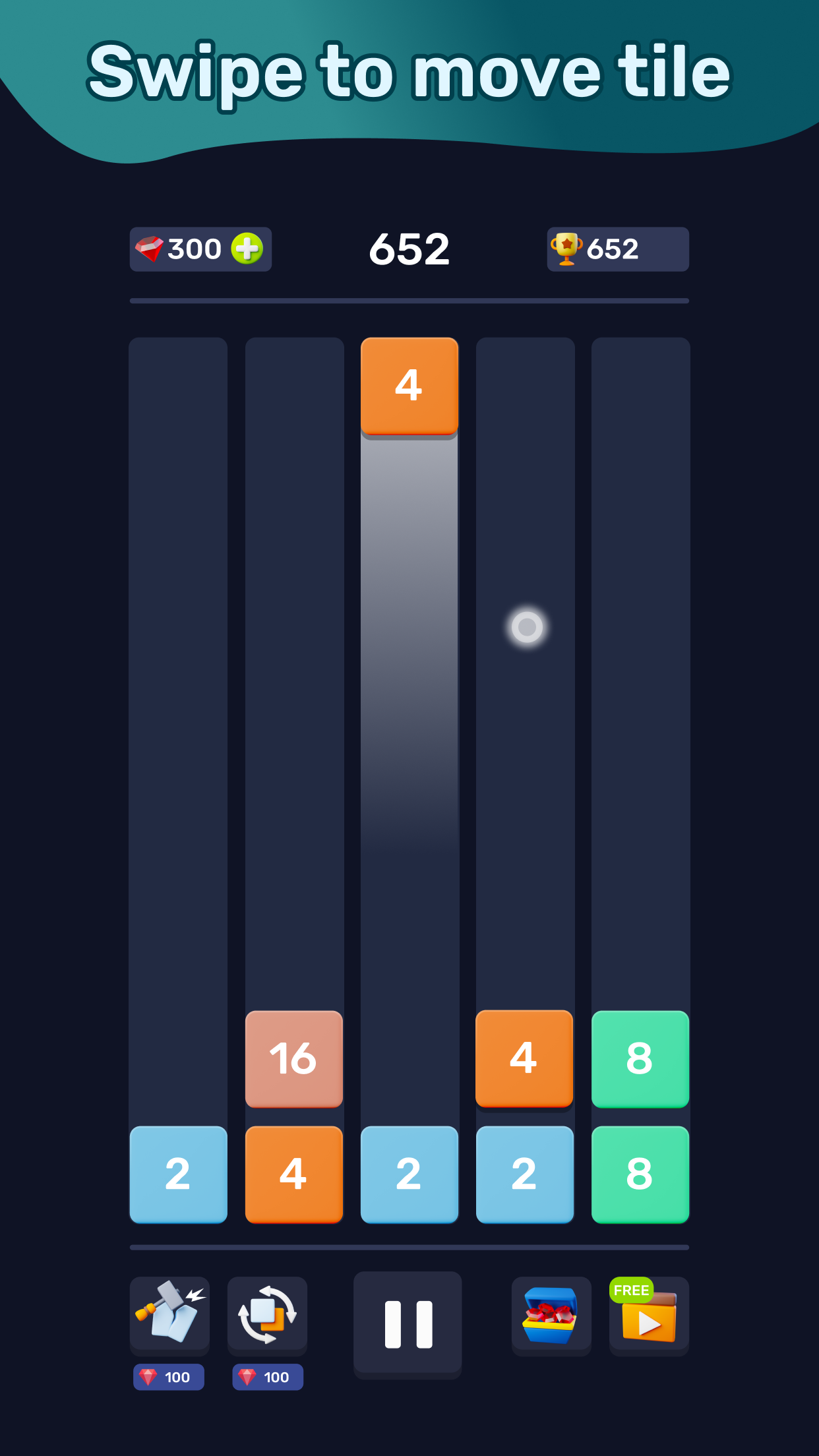 Walken x2 Blocks Сhain: 2048 Game Screenshot