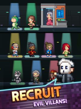 Tap Tap Evil: Idle Cash 8 bit Game Screenshot