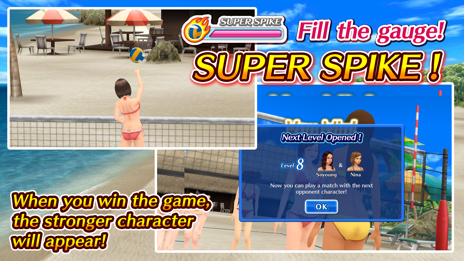 Beach Volleyball Paradise Game Screenshot