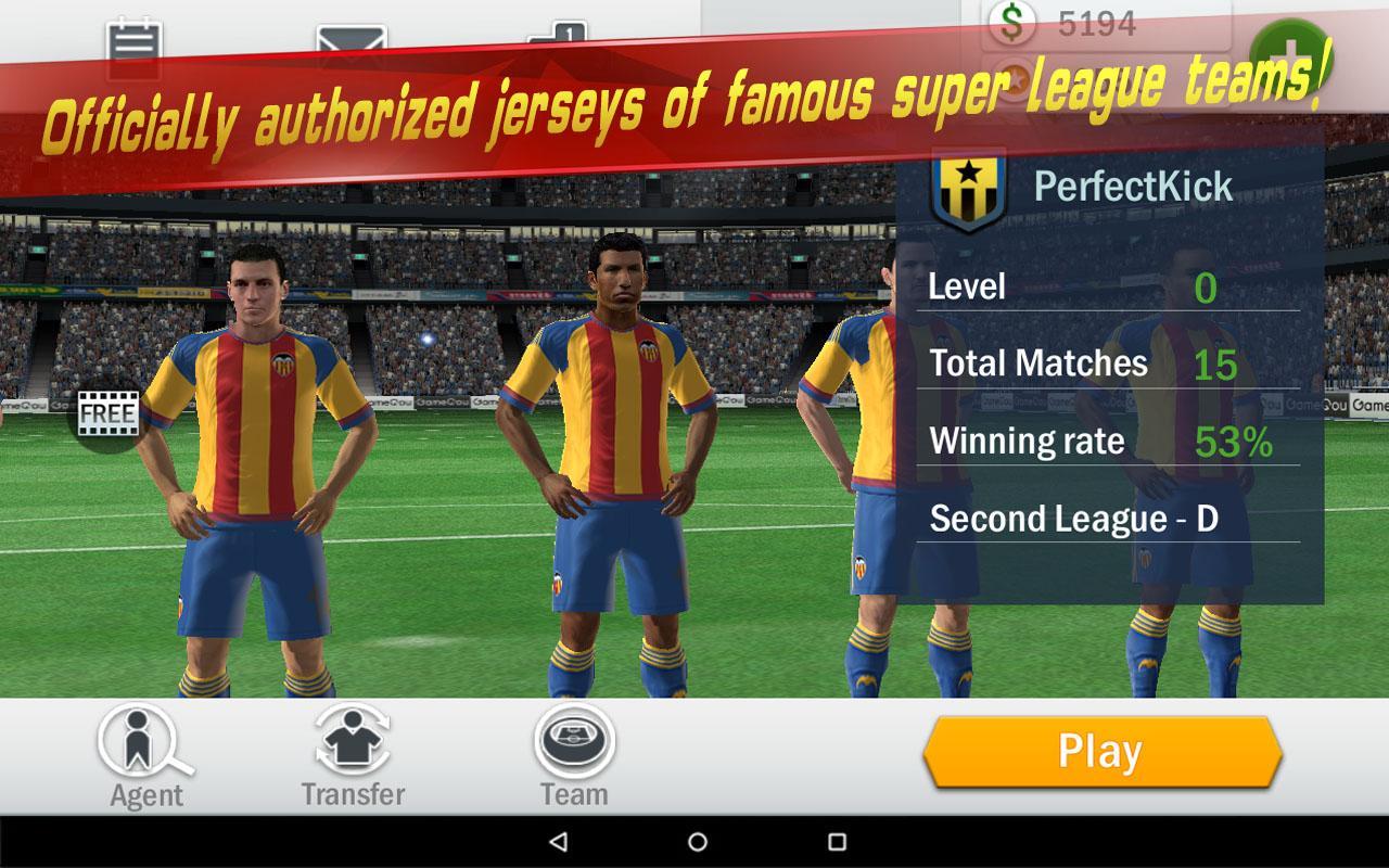 Soccer league Game Screenshot