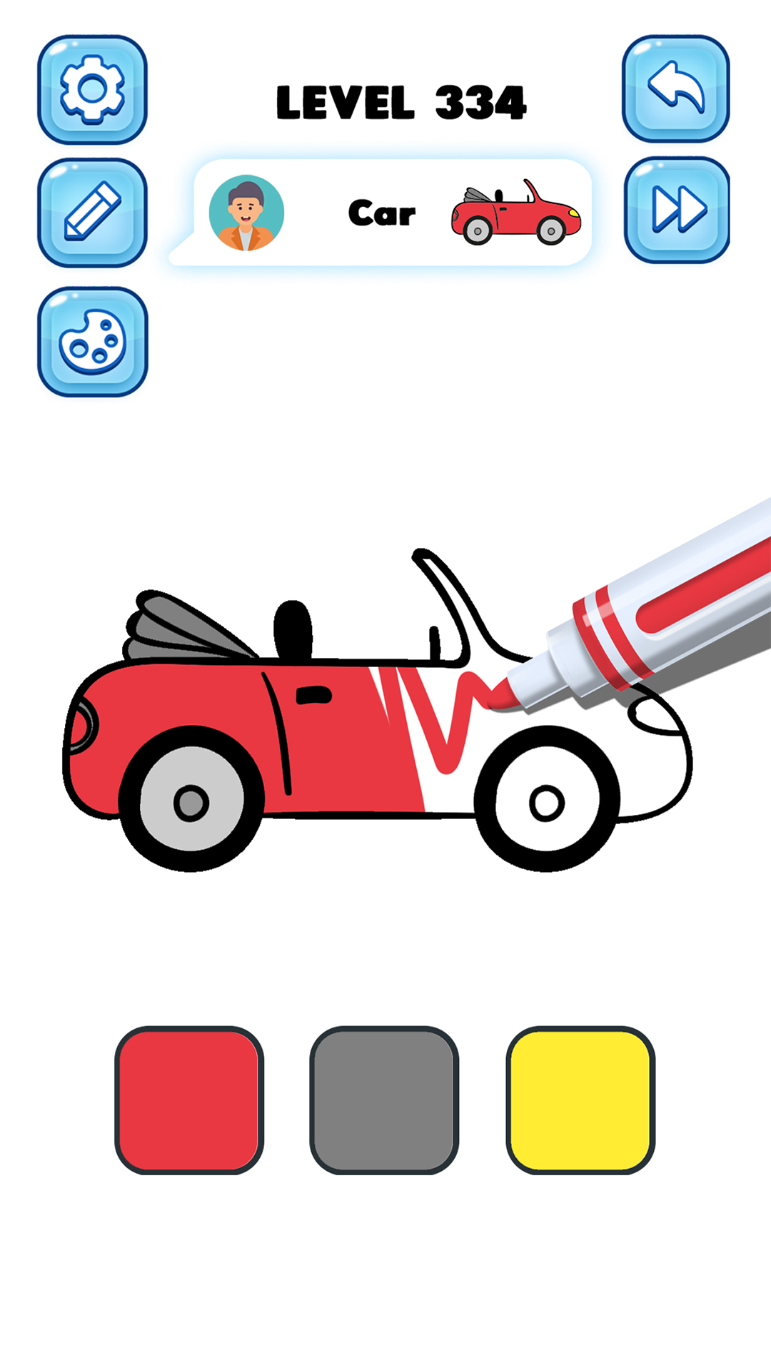 Coloring Game: Little artist Game Screenshot