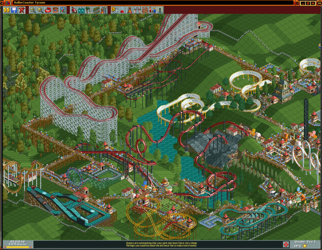 Screenshot of RollerCoaster Tycoon®: Deluxe