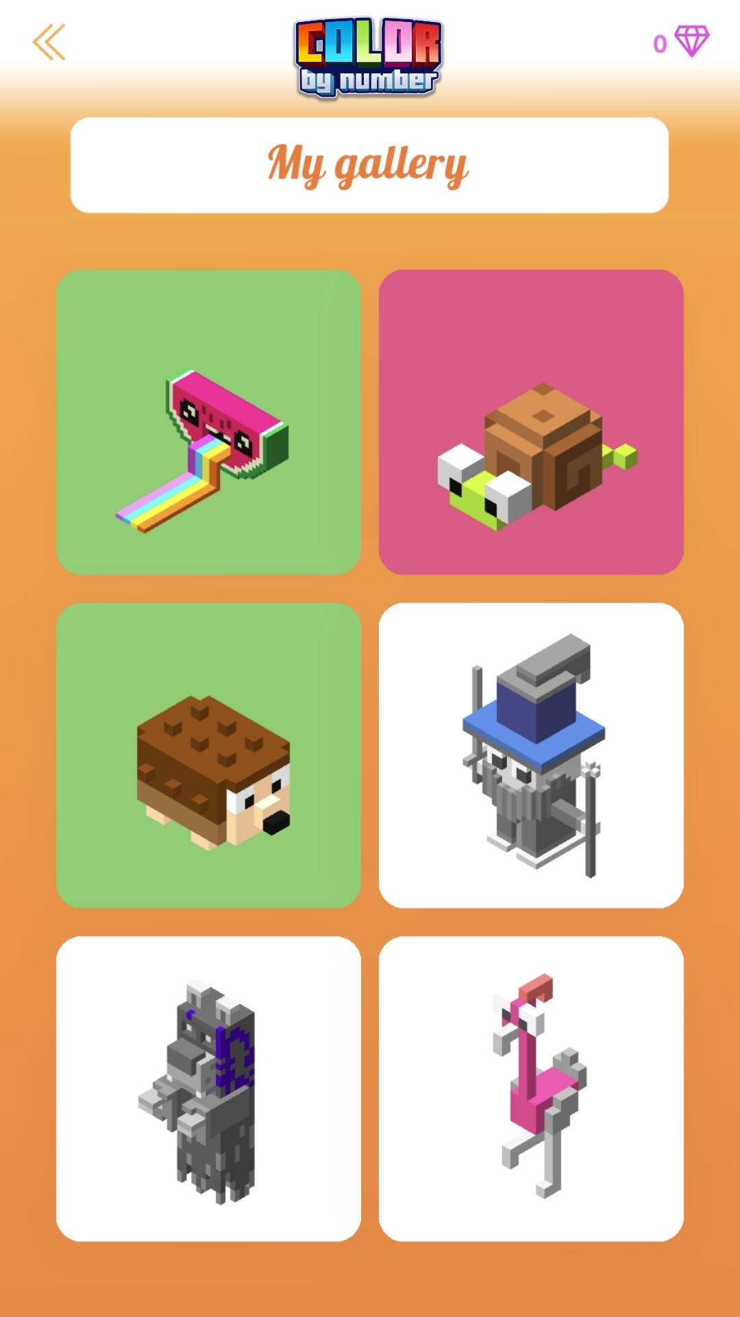 Color by Number - 3D Pixel Art 게임 스크린샷