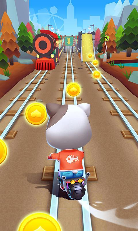 Cuplikan Layar Game Cat Rush - Subway & Bus Run