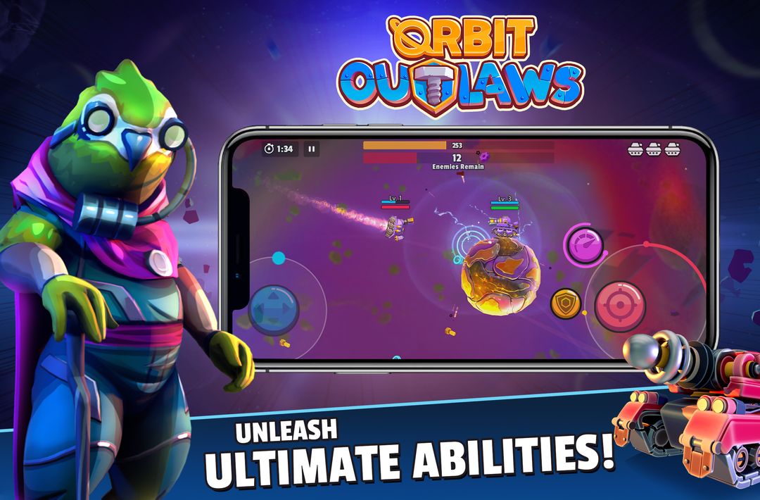 Screenshot of Orbit Outlaws