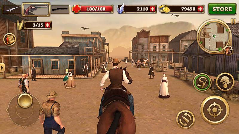 West Gunfighter Game Screenshot