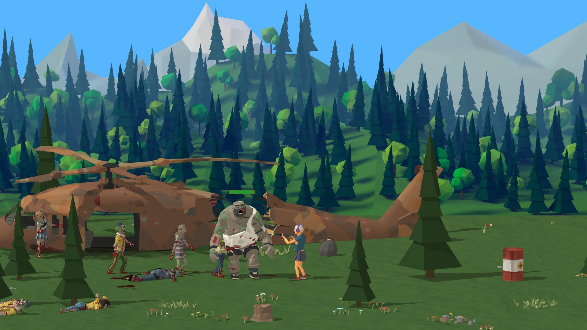 Zombie Forest 3: Underground Game Screenshot