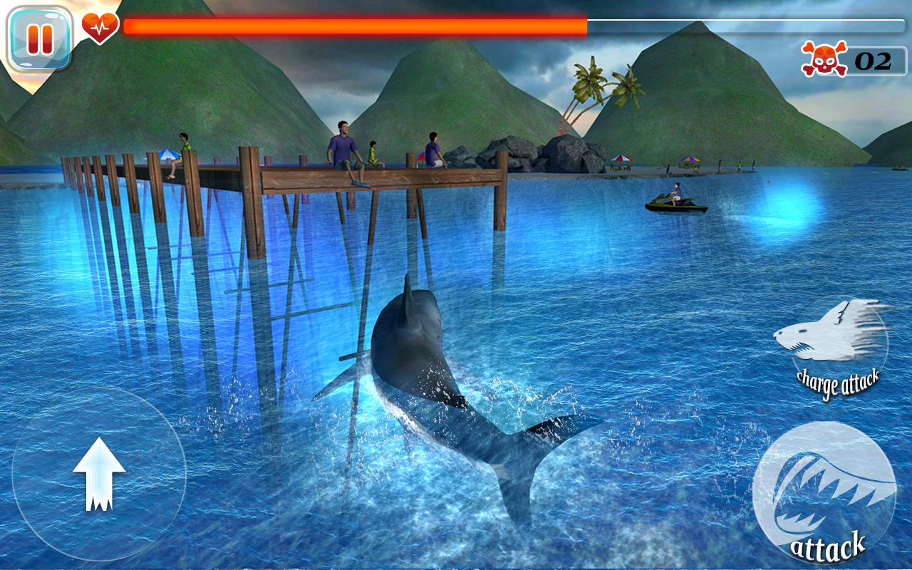 Screenshot of Scary Shark Evolution 3D